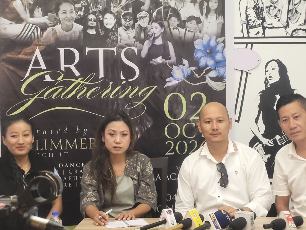 Glimmers team during a press conference in Kohima on September 29. (Morung Photo)
